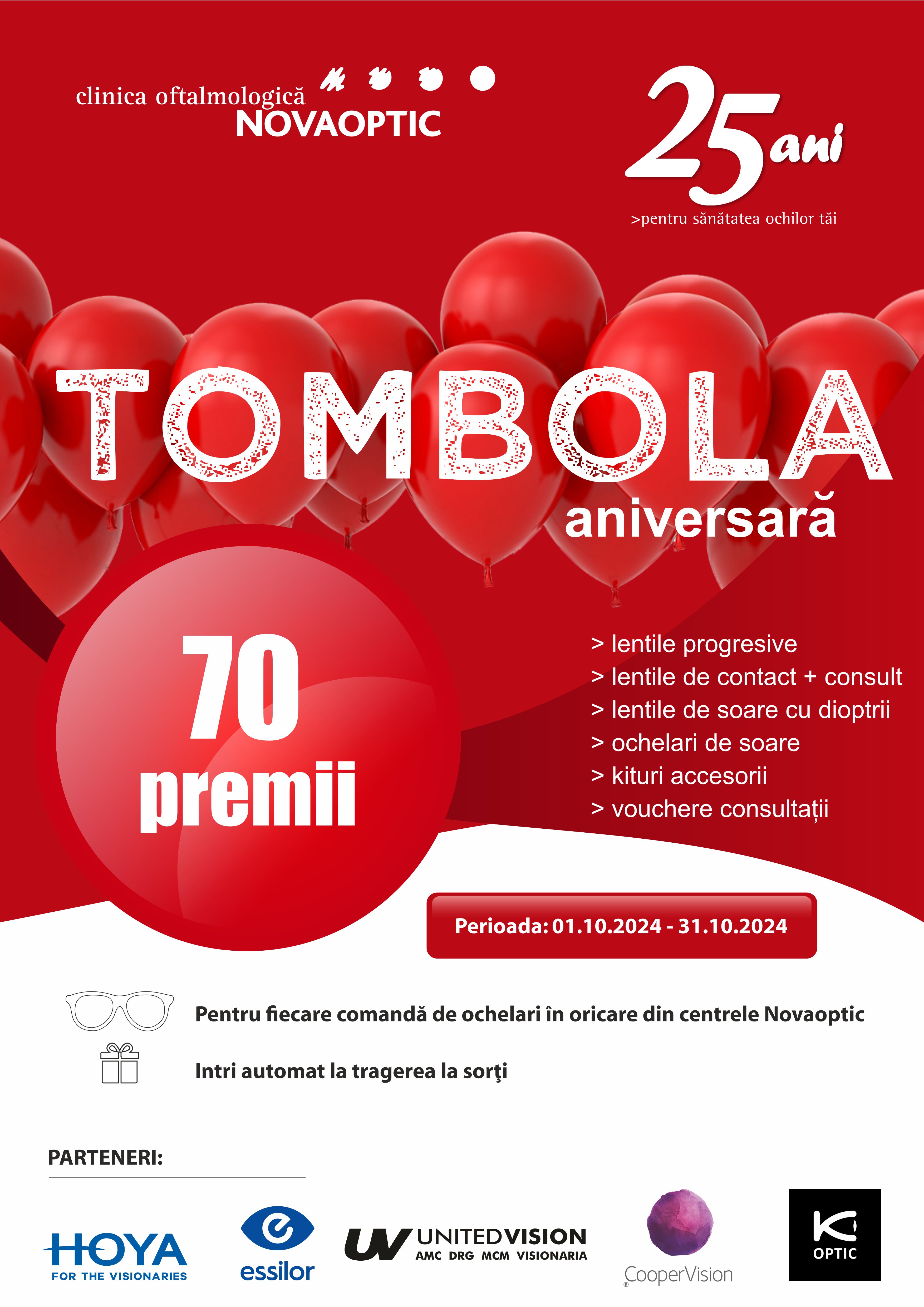 Tombola aniversara 25 ani Novaoptic